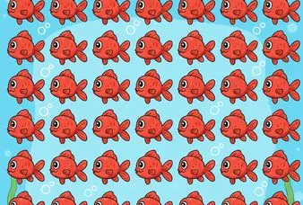 بازی فکری : باید خیلی دید عقابی داشته باشی که 2 تا ماهی متفاوت و تو 4 ثانیه پیدا کنی!