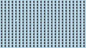 بازی فکری : باید چشم هات 10 از 10 باشه که بتونی در 5 ثانیه حرف F را میان E‌ ها پیدا کنید!