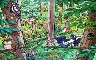 بازی فکری: فقط ۲٪ می‌توانند سنجاب پنهان شده در جنگل را در ۲۱ ثانیه پیدا کنند!