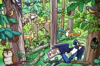 بازی فکری: فقط ۲٪ می‌توانند سنجاب پنهان شده در جنگل را در ۲۱ ثانیه پیدا کنند!