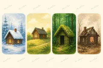 تست شخصیت شناسی | کدام کلبه را انتخاب می‌کنید؟ احساس درونی‌تان نشان می‌دهد در حال ترمیم هستید یا بیشتر در خودتان فرو رفته‌اید