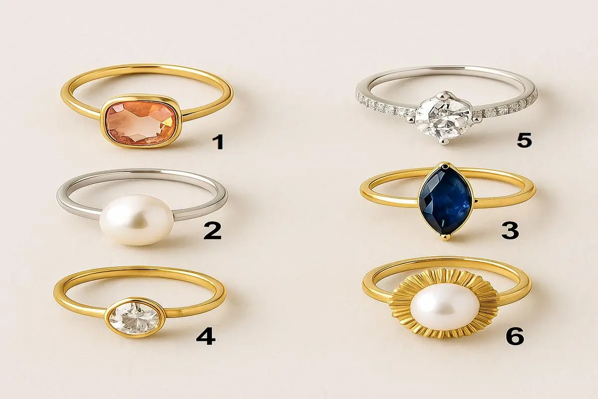 تست شخصیت شناسی : با انتخاب یک انگشتر، راز جذابیتت برای جنس مخالف فاش می‌شود!