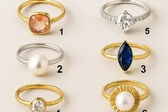 تست شخصیت شناسی : با انتخاب یک انگشتر، راز جذابیتت برای جنس مخالف فاش می‌شود!