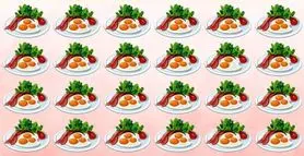 بازی فکری : فقط یک چشم عقابی میتونه تو سیم ثانیه  بشقاب نیمروی متفاوت و پیدا کنه!