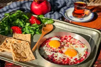 طرز تهیه املت انار