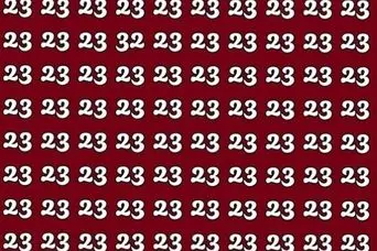 بازی فکری : فقط 1% مردم میتونن تو 5 ثانیه عدد 32 رو پیدا کنند!