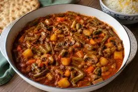 با لوبیا سبز و قارچ این خوراک کم‌خرج را درست کن | نه آبکی می‌شود نه بی‌مزه