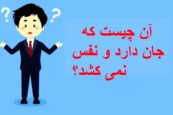 چیستان روز : آن چیست که جان دارد و نفس نمی کشد؟