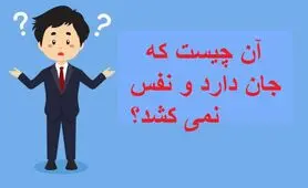 چیستان روز : آن چیست که جان دارد و نفس نمی کشد؟