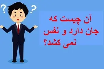 چیستان روز : آن چیست که جان دارد و نفس نمی کشد؟