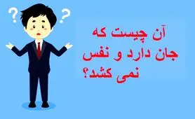 چیستان روز : آن چیست که جان دارد و نفس نمی کشد؟