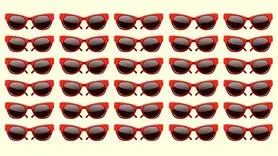 بازی فکری : فقط یک چشم شاهینی عینک دودی متفاوت را در 5 ثانیه پیدا میکند!