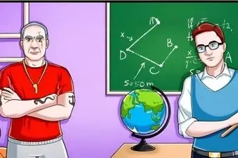 تست هوش : بچه زرنگای میز اول نشین بگن کدوم معلم واقعیه کدوم کیک؟