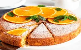 طرز تهیه کیک پرتقالی همراه با سس پرتقال