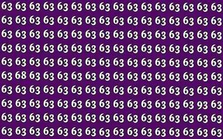 بازی فکری : فقط نوابغ زیر 7 ثانیه عددهای 93 و 68 را پیدا میکنن!