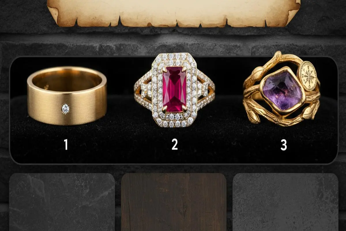 تست شخصیت شناسی : با انتخاب یک انگشتر ربفهمید چقدر مال‌دوست و پول پرست هستید!