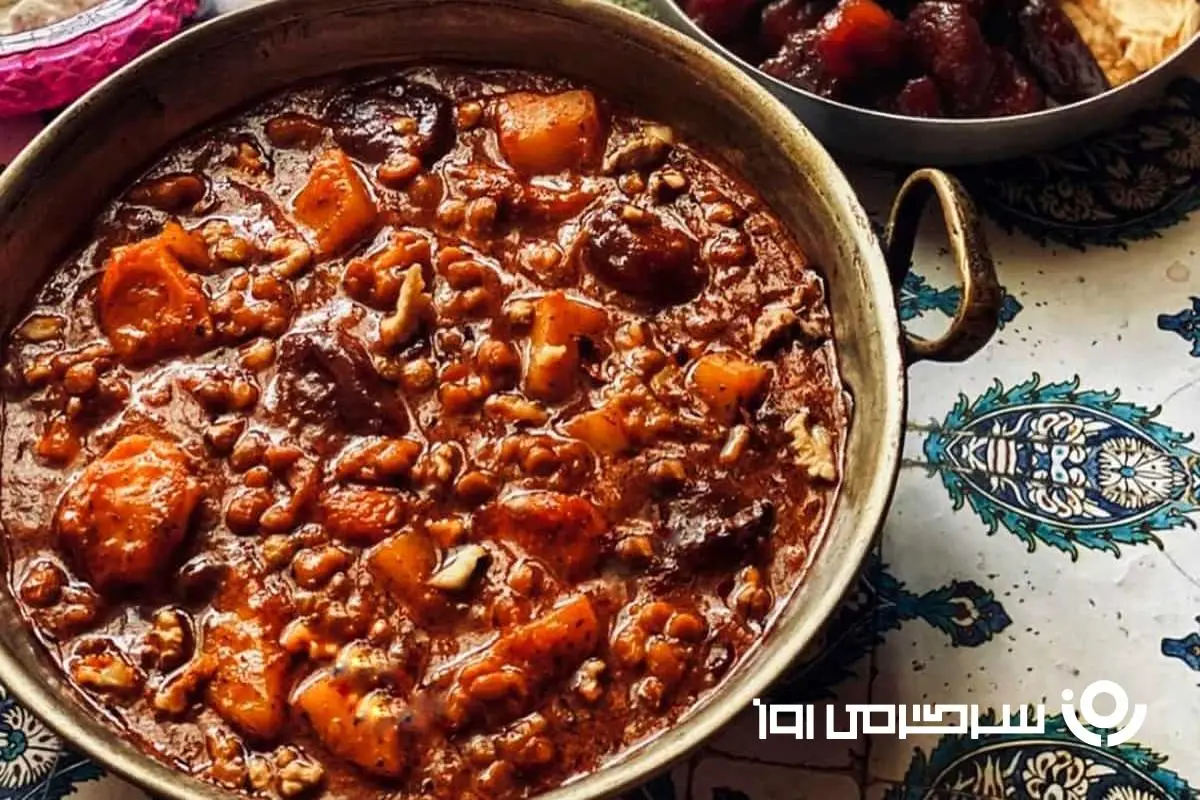 طرز تهیه پیازو زنجان یک غذای سنتی و خوشمزه