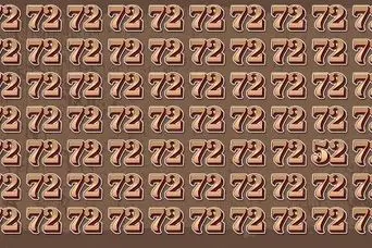 بازی فکری : فقط یک نابغه می‌تواند  52 را در میان این همه 72 در 6 ثانیه پیدا کند!