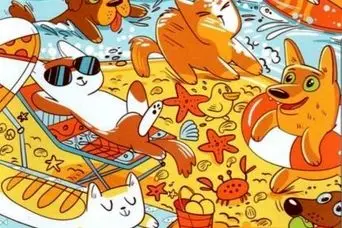 بازی فکری : دوستاس پوآرو استخوان مخفی  را در 9 ثانیه پیدا کنید!