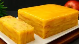 طرز تهیه کیک سیب لایه‌ای ؛ دسر فرانسوی کم کالری و مجلسی