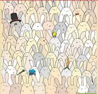 بازی فکری : فقط باید مثل شاهین تیز و بز باشی که تخم مرغ بین خرگوش ها شناسایی کنی!