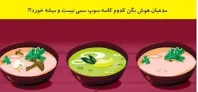 تست هوش | ادعای باهوشیت میشه؟ | خب شرلوک خان بگو کدوم سوپ سمی نیست