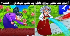 تست هوش | یکی از این خانم بزرگا دم پیری شوهرشو کشته میتونی با دلیل بگی قاتل پیر کیه؟