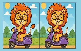 بازی فکری : 3 تفاوت تصویر شیر مورتور سوار و تو 5 ثانیه پیدا کن و ثابت کن چشمات 10/10