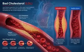 چگونه LDL (کلسترول بد) خون را کاهش دهیم؟