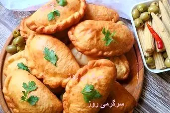 غذای ساده برای شام | طرز تهیه پیراشکی سیب زمینی مجلسی بدون فر در 20 دقیقه