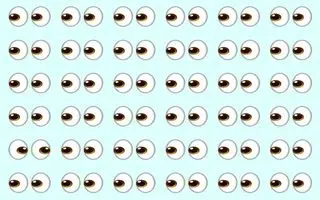 بازی فکری : فقط اوناییکه چشم عقابی دارن دو چشم متفاوت را در 5 ثانیه پیدا می کنن!