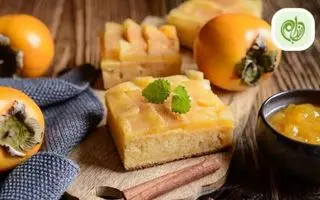 طرز تهیه کیک خرمالو خانگی مخصوص شب یلدا