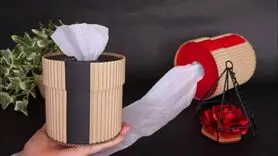 با این وسایل که فکرشم نمیکنی جا دستمالی لوکس و شیک درست کن + ویدیو آموزشی