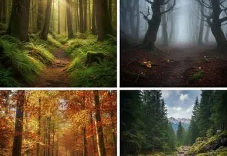 تست شخصیت شناسی : یک مسیر جنگلی را انتخاب کنید تا ویژگی شخصیتی شما را آشکار کنیم!