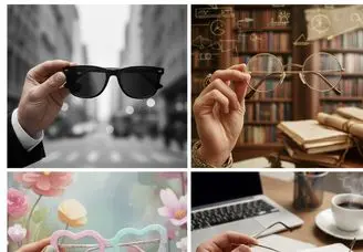 تست شخصیت شناسی : با انتخاب یک عینک بفهمید چقدر آدم راحتی هستی!