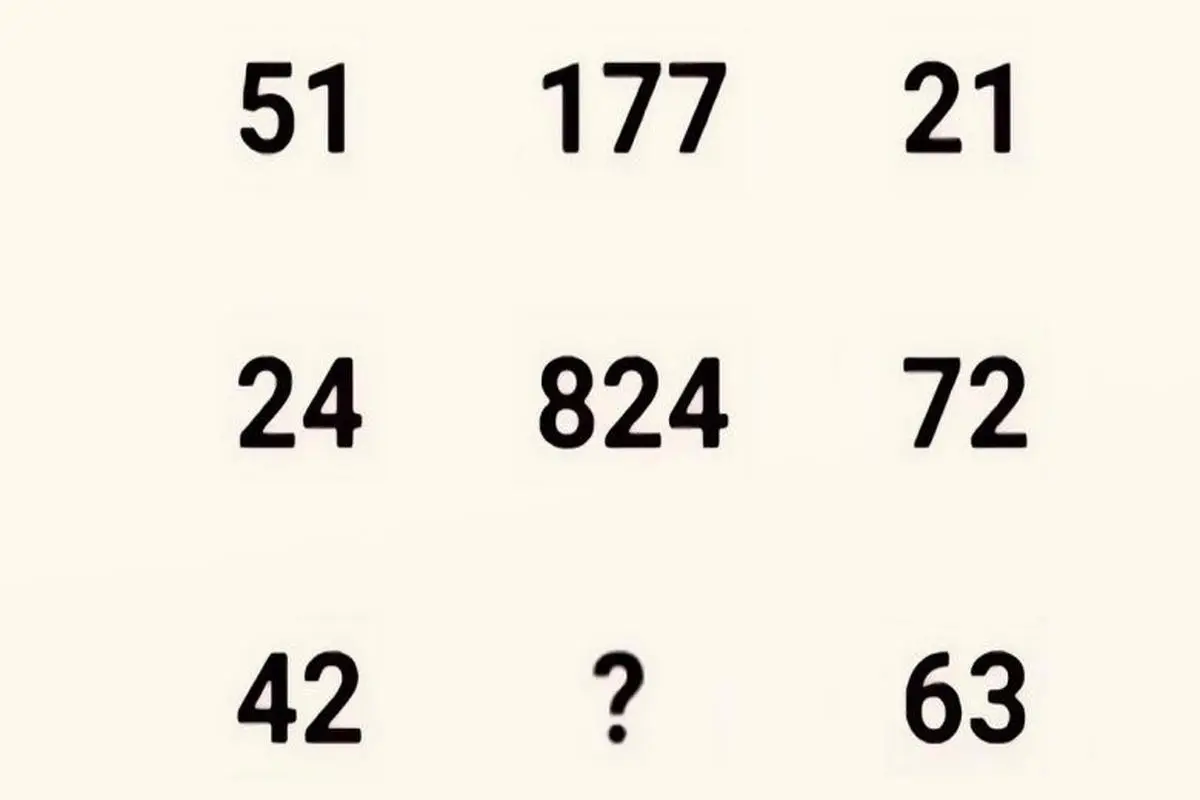 تست هوش | فقط یه نابغه ریاضی میتونه عدد جای خالی رو درست بگه + جواب