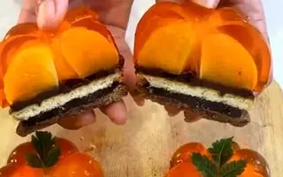 طرز تهیه دسر نارنگی و بیسکویت