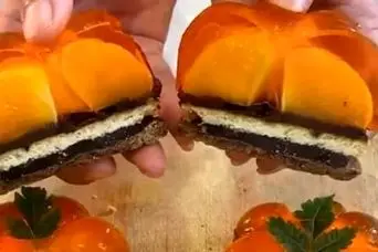 طرز تهیه دسر نارنگی و بیسکویت