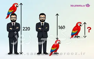 بازی فکری | ادعا می‌کنی ریاضیت خوبه؟ | قد این طوطی چند سانتی‌متر است؟|  بیشتر آدم‌ها در همین نکته ساده اشتباه می‌کنند