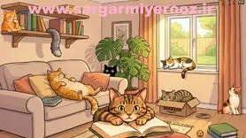 بازی فکری : چند گربه می‌توانید در این تصویر پیدا کنید؟ 