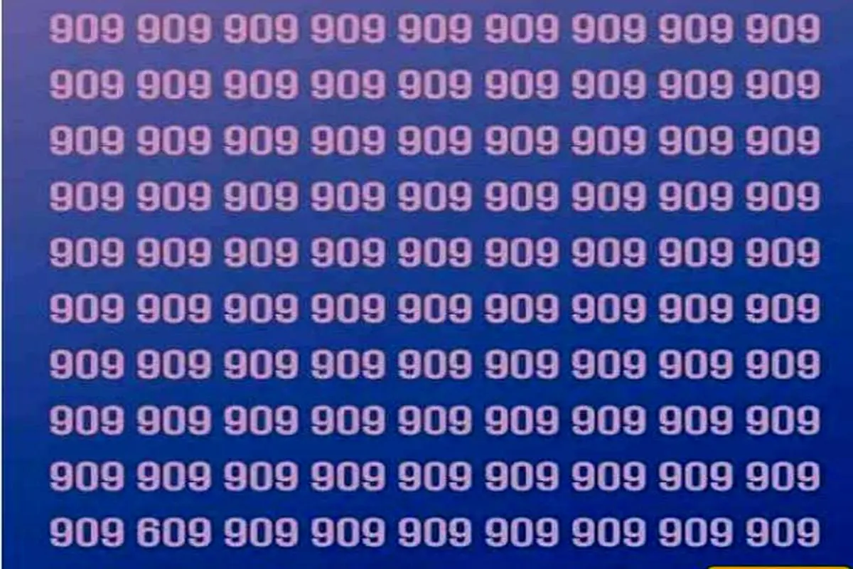 بازی فکری: عدد 609 کجاست؟  فقط افراد تیزبین میتونن جواب این چالش رود پیدا کنند، میتونی یانه؟