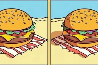 بازی فکری : 3 تفاوت تصویر همبرگر خوشمزه کجاست؟ اگر تمرکز خوبی دارید، در عرض 20 ثانیه بفهمید!