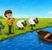 چوپان چطور گرگ و دو گوسفند را از رودخانه رد کند؟ این معمای قدیمی هنوز هم گیر می‌اندازد