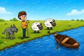 چوپان چطور گرگ و دو گوسفند را از رودخانه رد کند؟ این معمای قدیمی هنوز هم گیر می‌اندازد